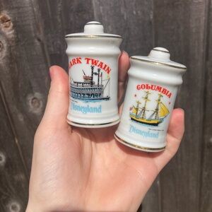 Vintage Disneyland Salt and Pepper Shakers Mark Twain
